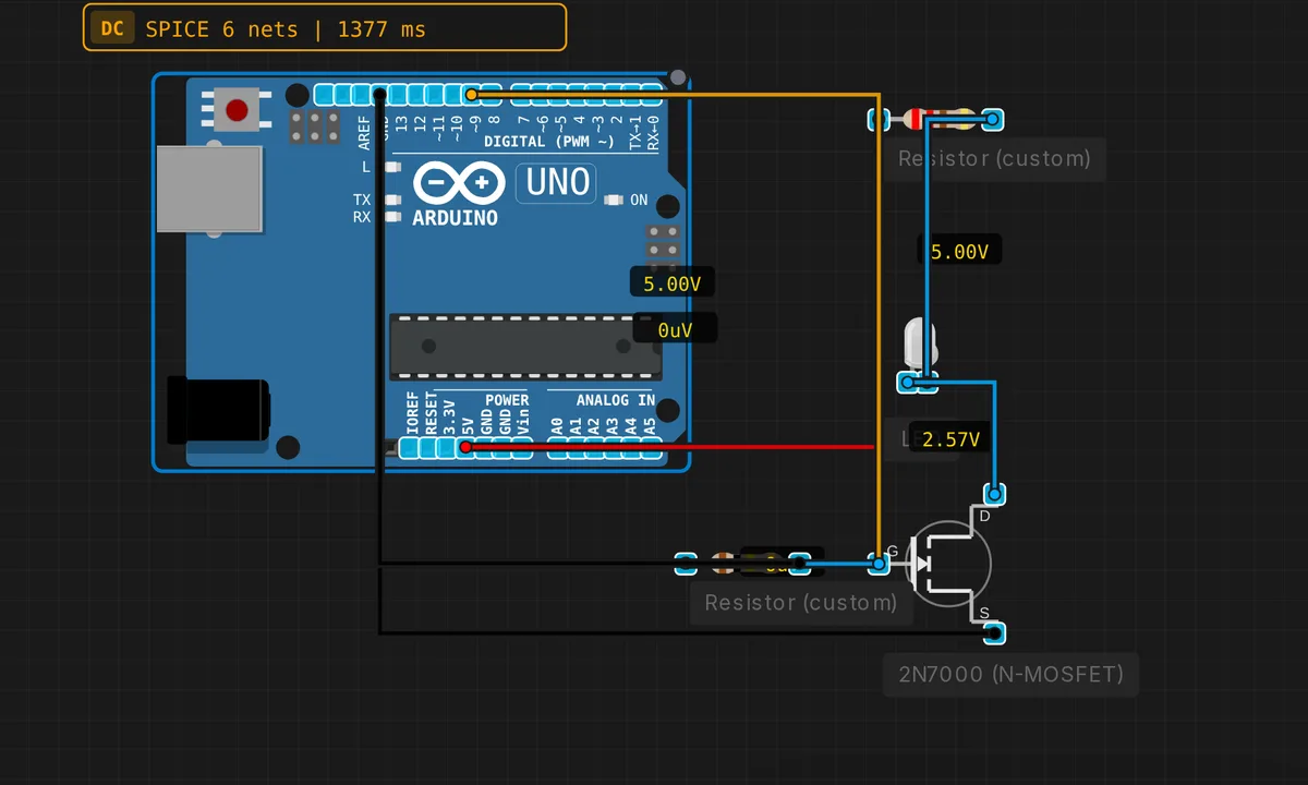 MOSFET PWM LED Dimmer