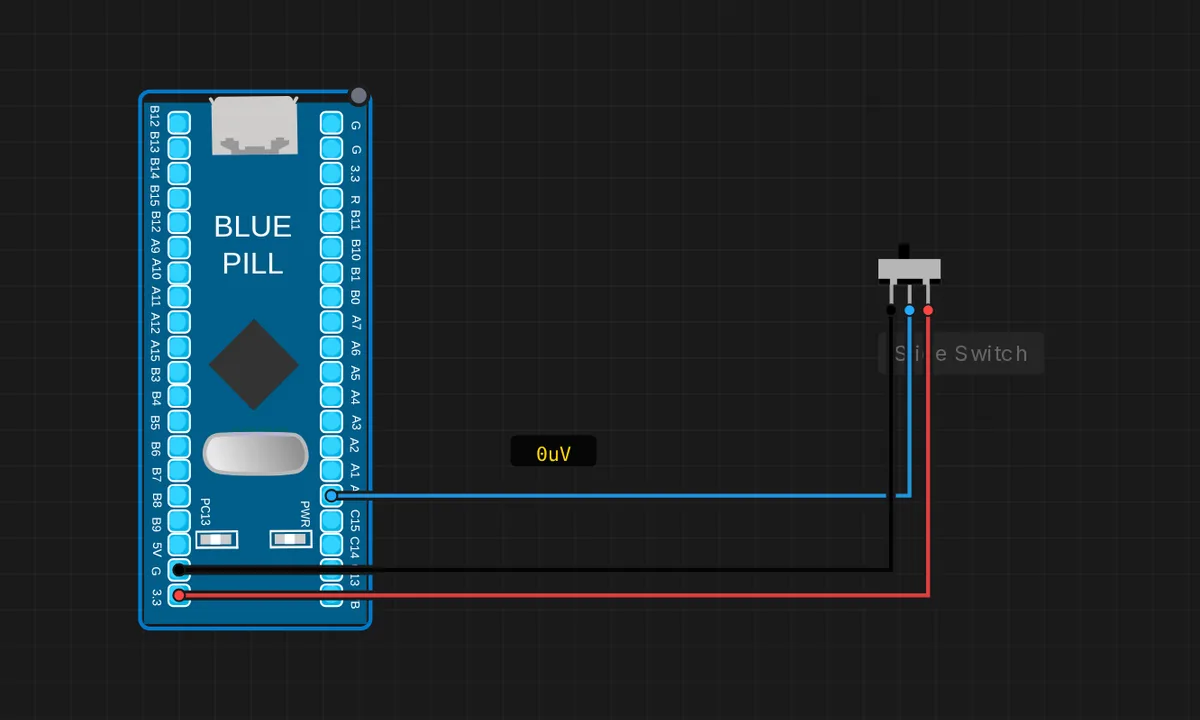 STM32: Slide Switch -> LED
